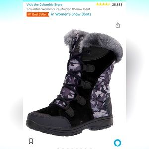 Columbia ladies waterproof winter boots , size 7, excellent condition